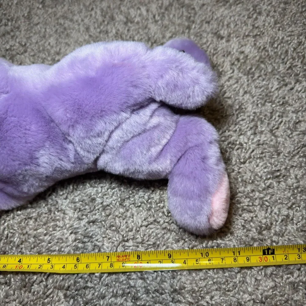 Preferred Plush Hippo Purple Stuffed Animal Cute Kids Toy Soft 11